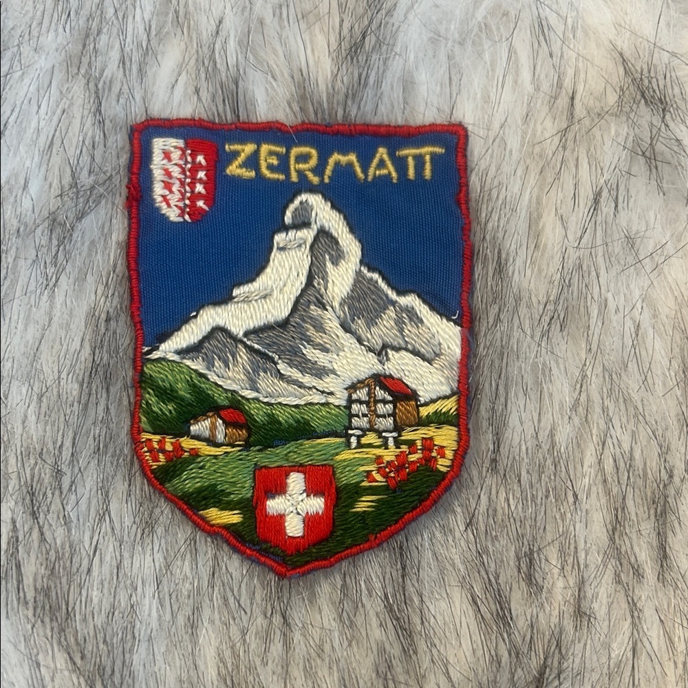 60s 70s Vintage Zermatt Ski patch Switzerland embroidered